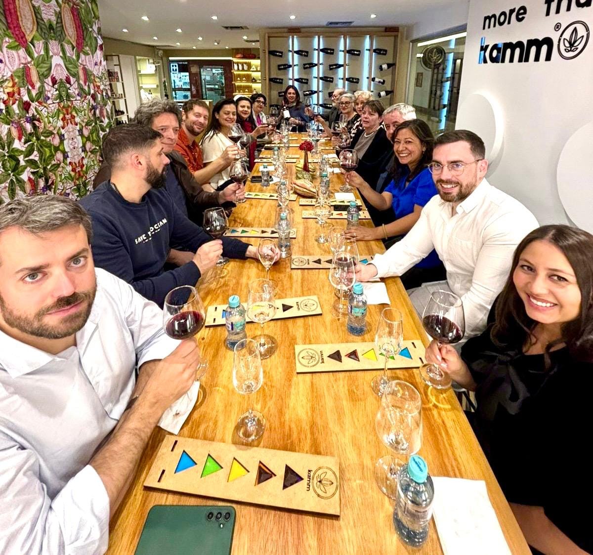 Dégustation chocolat Kamm et vins italiens